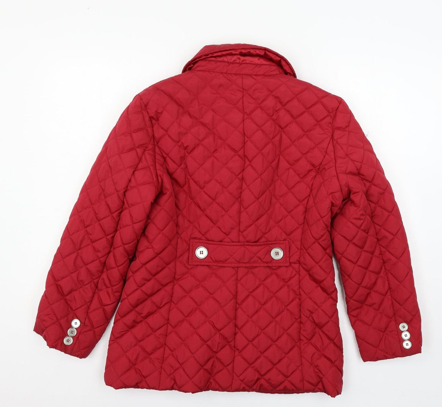 YBC Womens Red   Quilted Jacket Size S