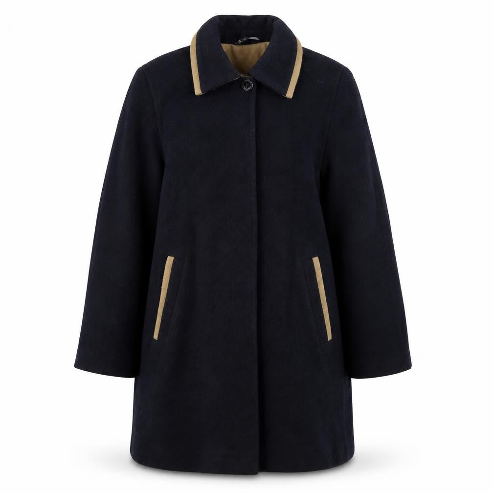 BHS Womens Black   Overcoat Coat Size 10
