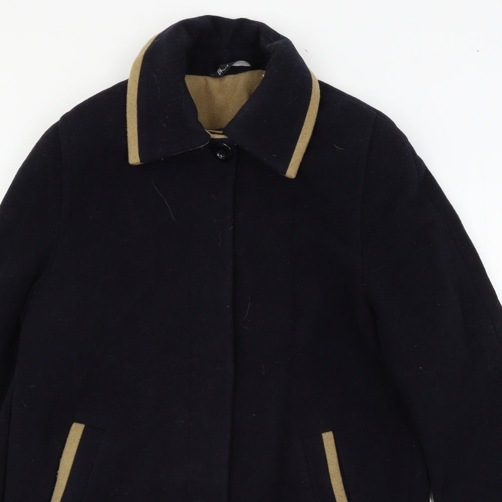 BHS Womens Black   Overcoat Coat Size 10