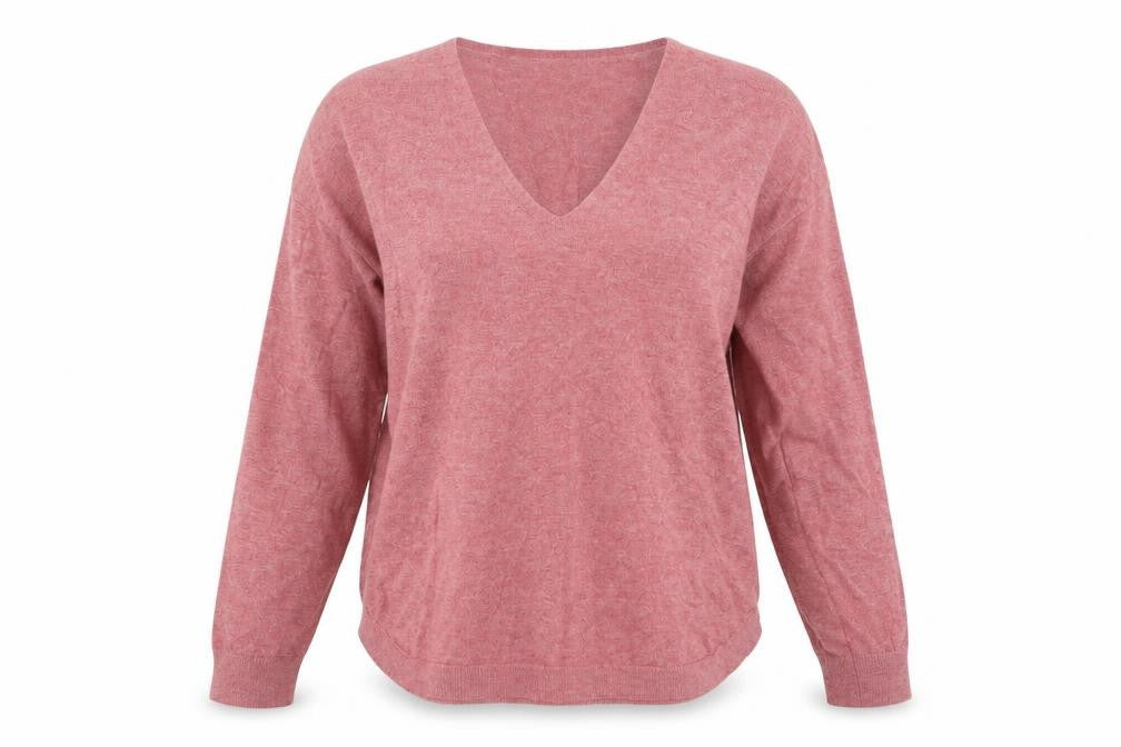 Only Carmakoma Womens Pink  Knit Pullover Jumper Size 14