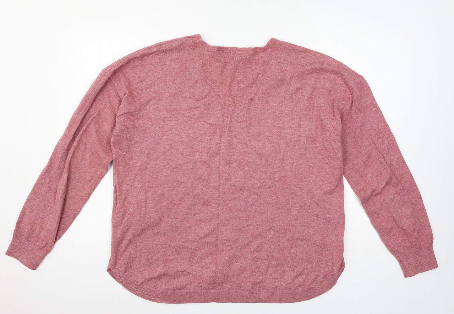 Only Carmakoma Womens Pink  Knit Pullover Jumper Size 14