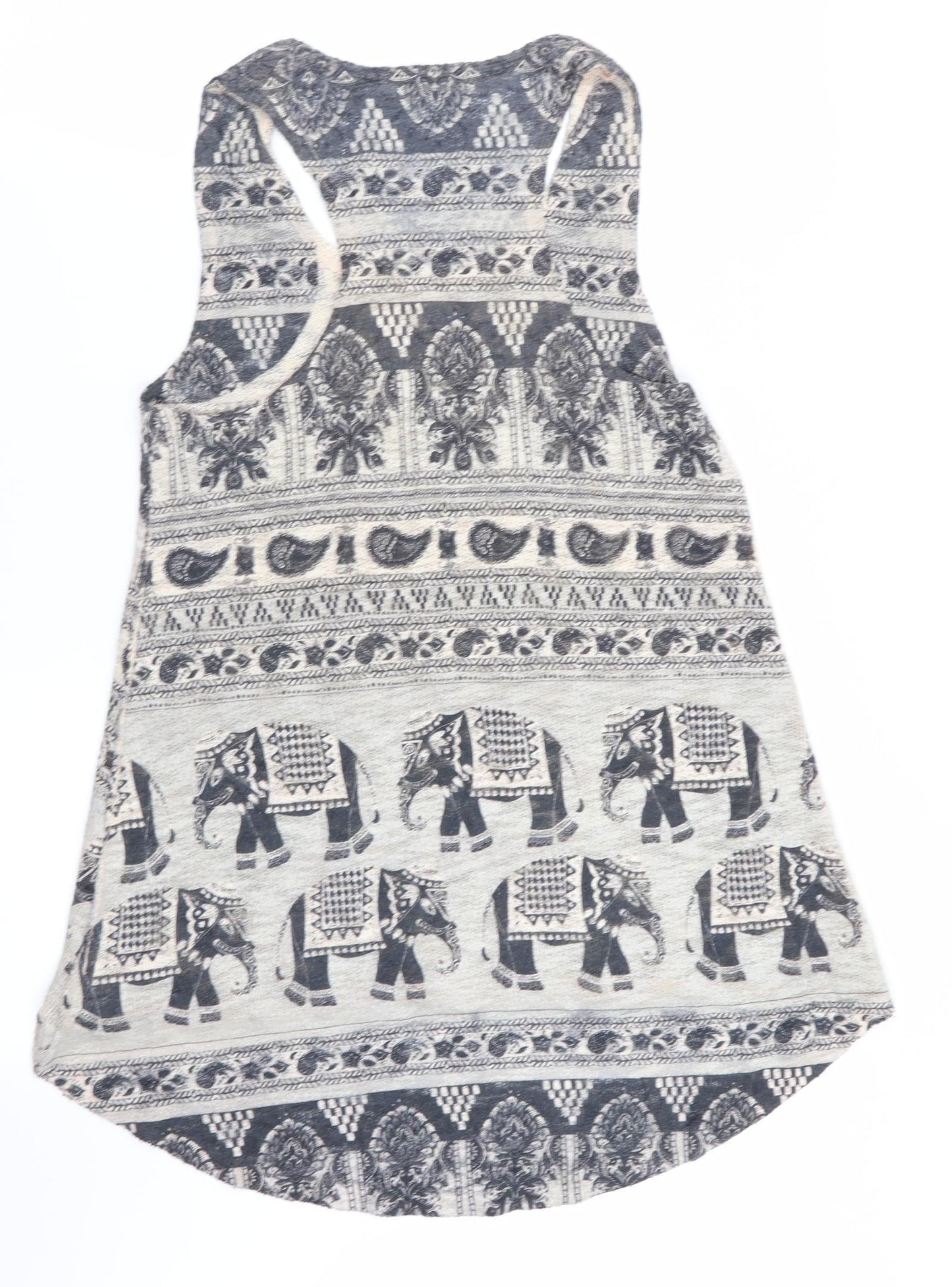 Ginger G Womens Multicoloured Geometric  Basic Tank Size S