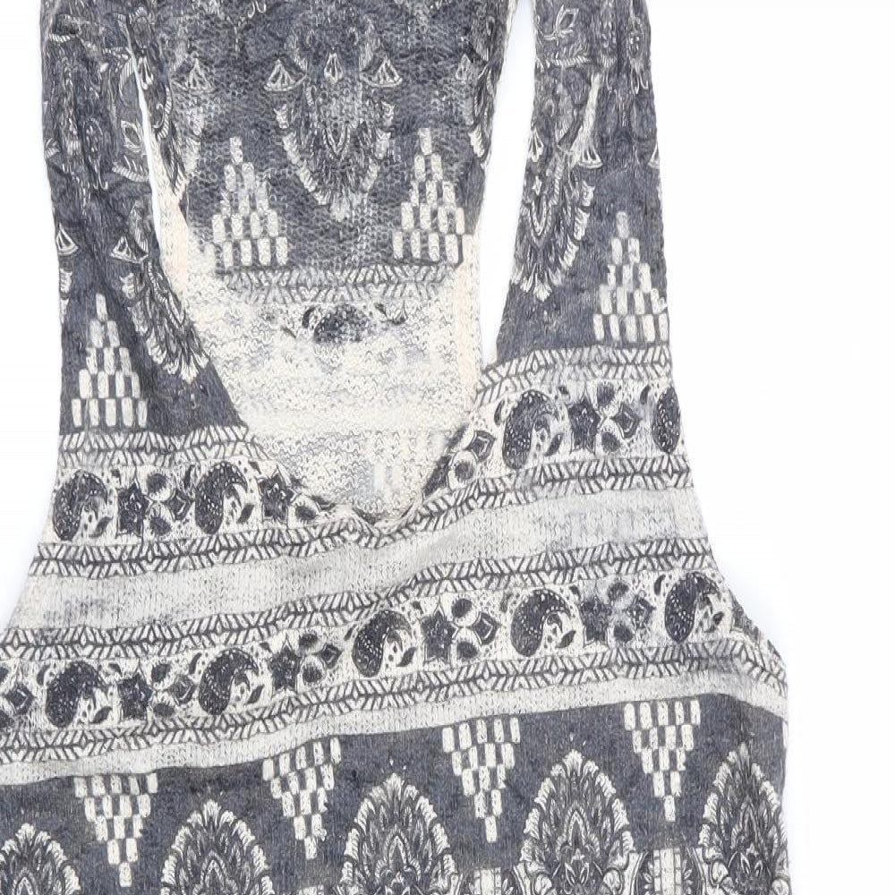 Ginger G Womens Multicoloured Geometric  Basic Tank Size S