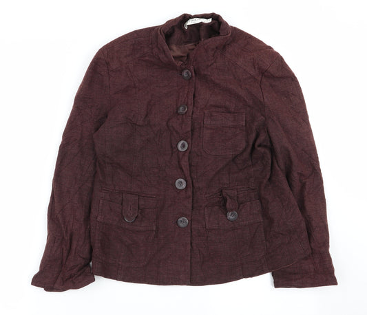M&Co Womens Brown   Jacket Coat Size 14
