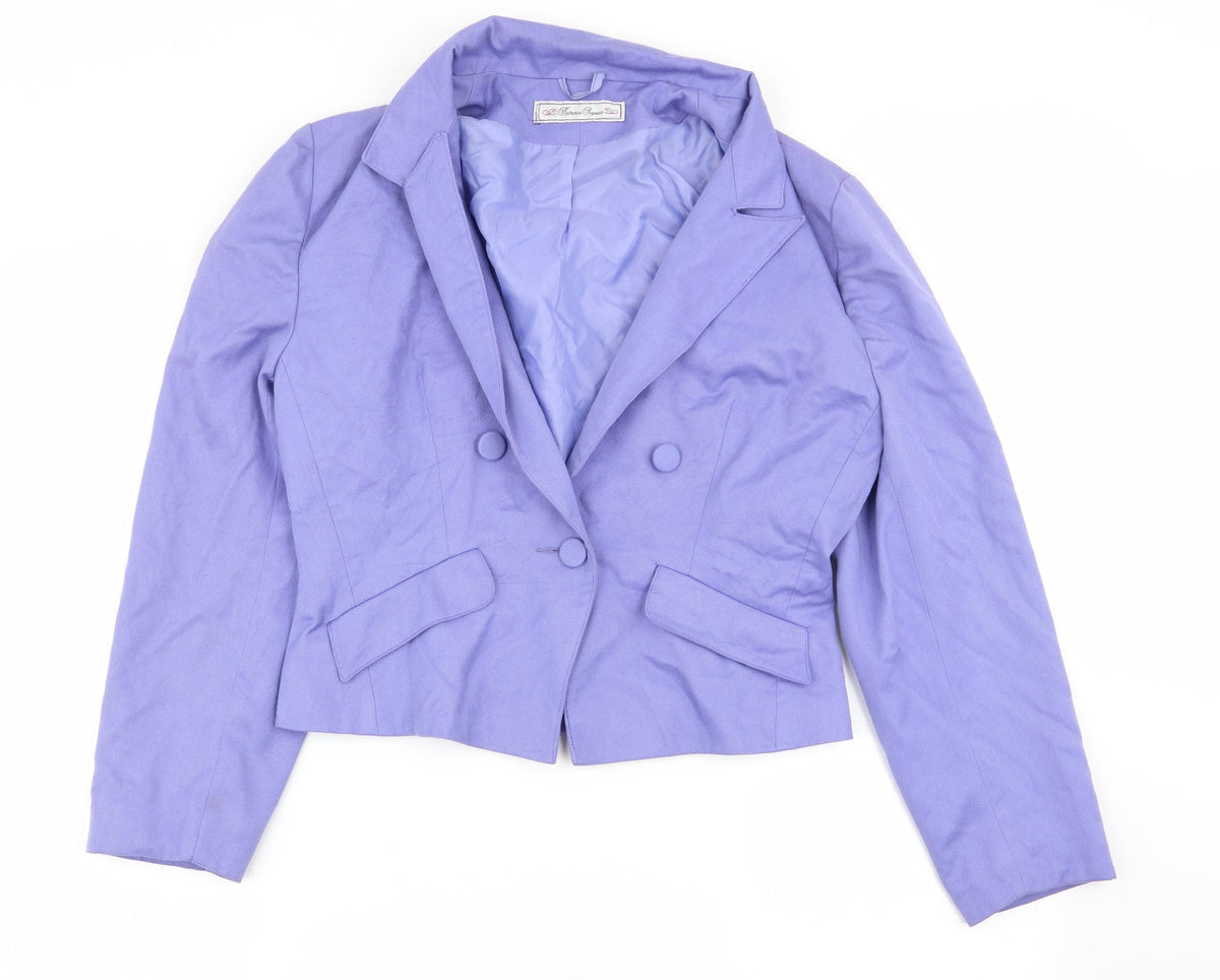 Yessica Womens Purple   Jacket Blazer Size 14