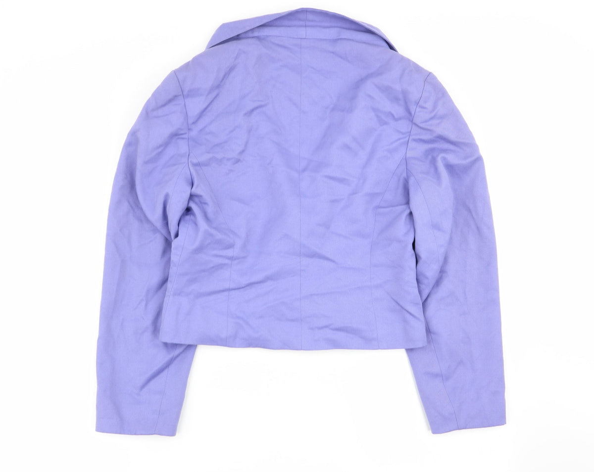 Yessica Womens Purple   Jacket Blazer Size 14