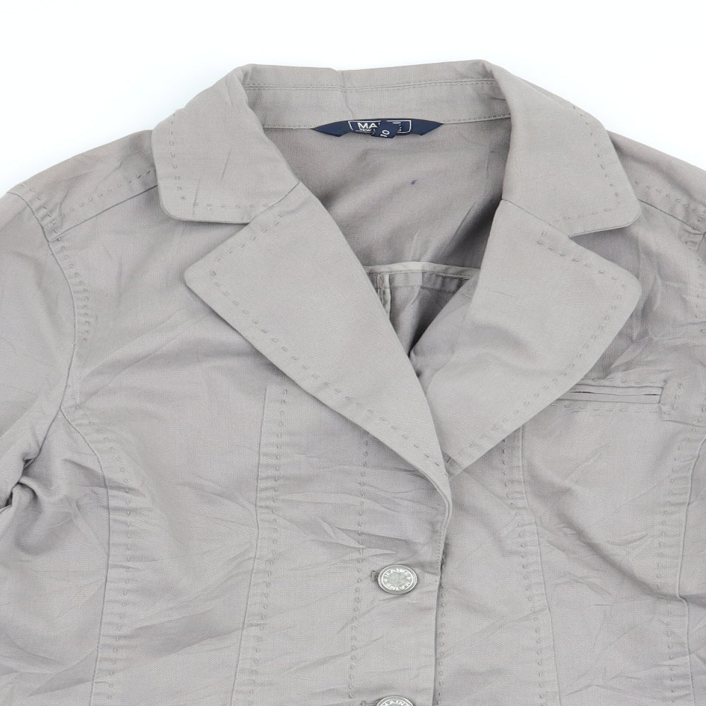 Maine Womens Purple   Jacket Blazer Size 10