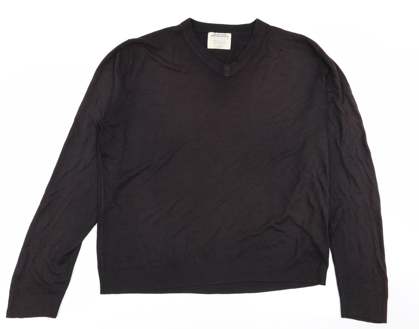 Burton menswear Mens Brown   Pullover Jumper Size L
