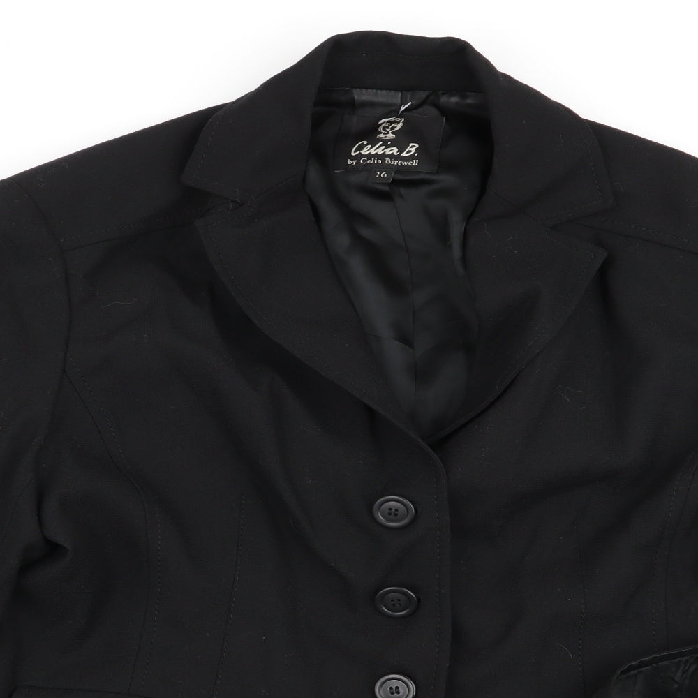 celia b Womens Black   Jacket Blazer Size 16