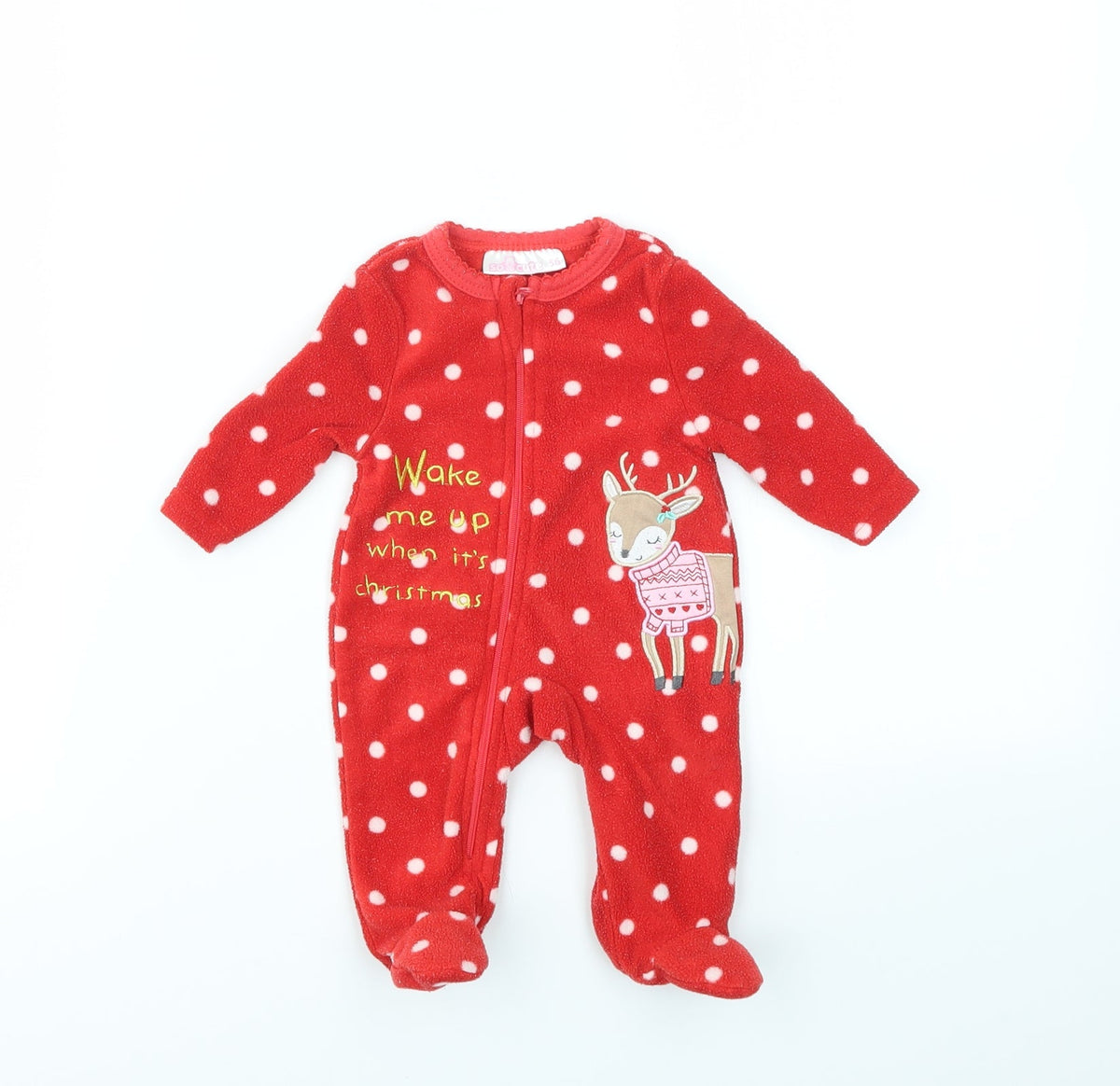 SO CUTE Boys Red Geometric  Cami Bodysuit Size 3-6 Months