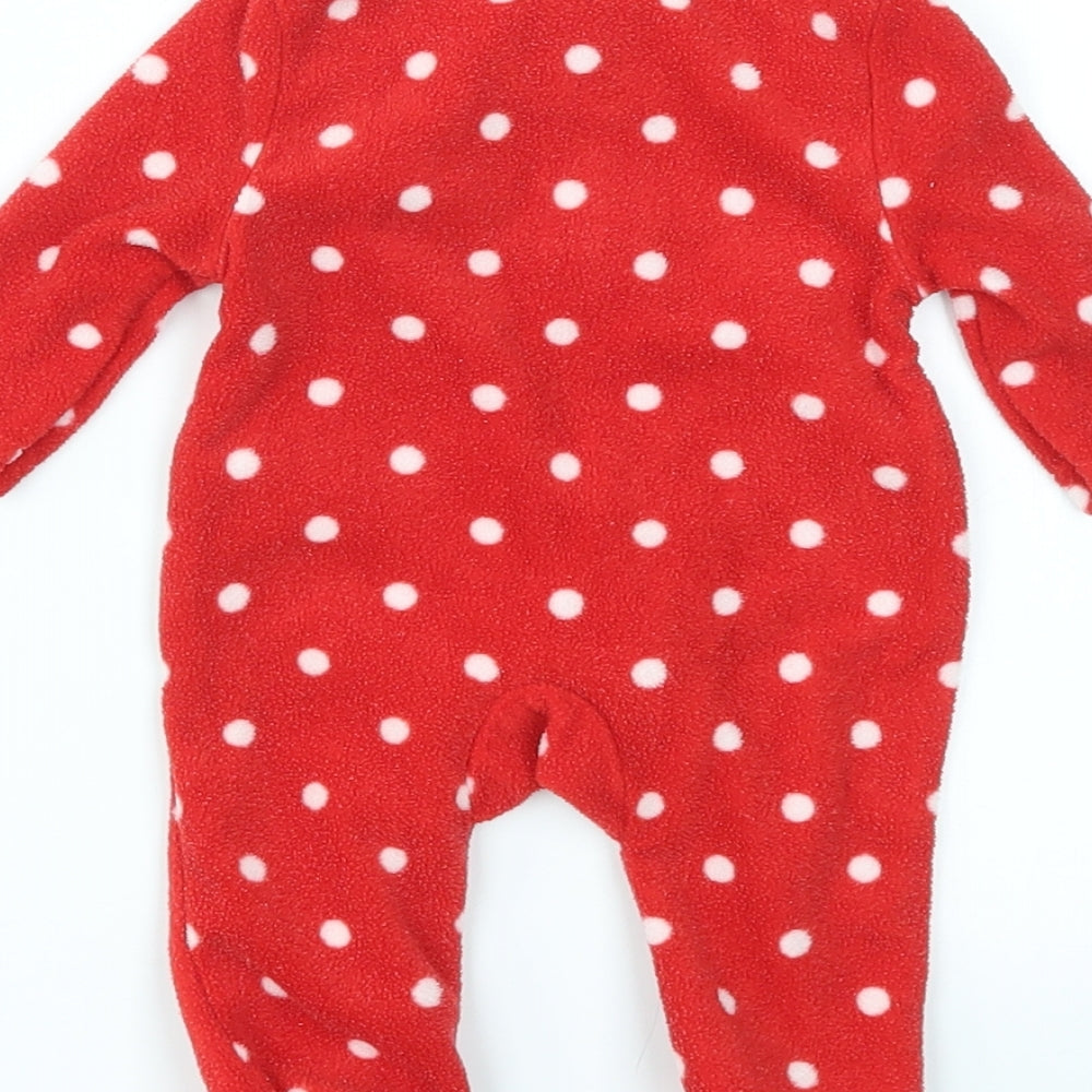 SO CUTE Boys Red Geometric  Cami Bodysuit Size 3-6 Months