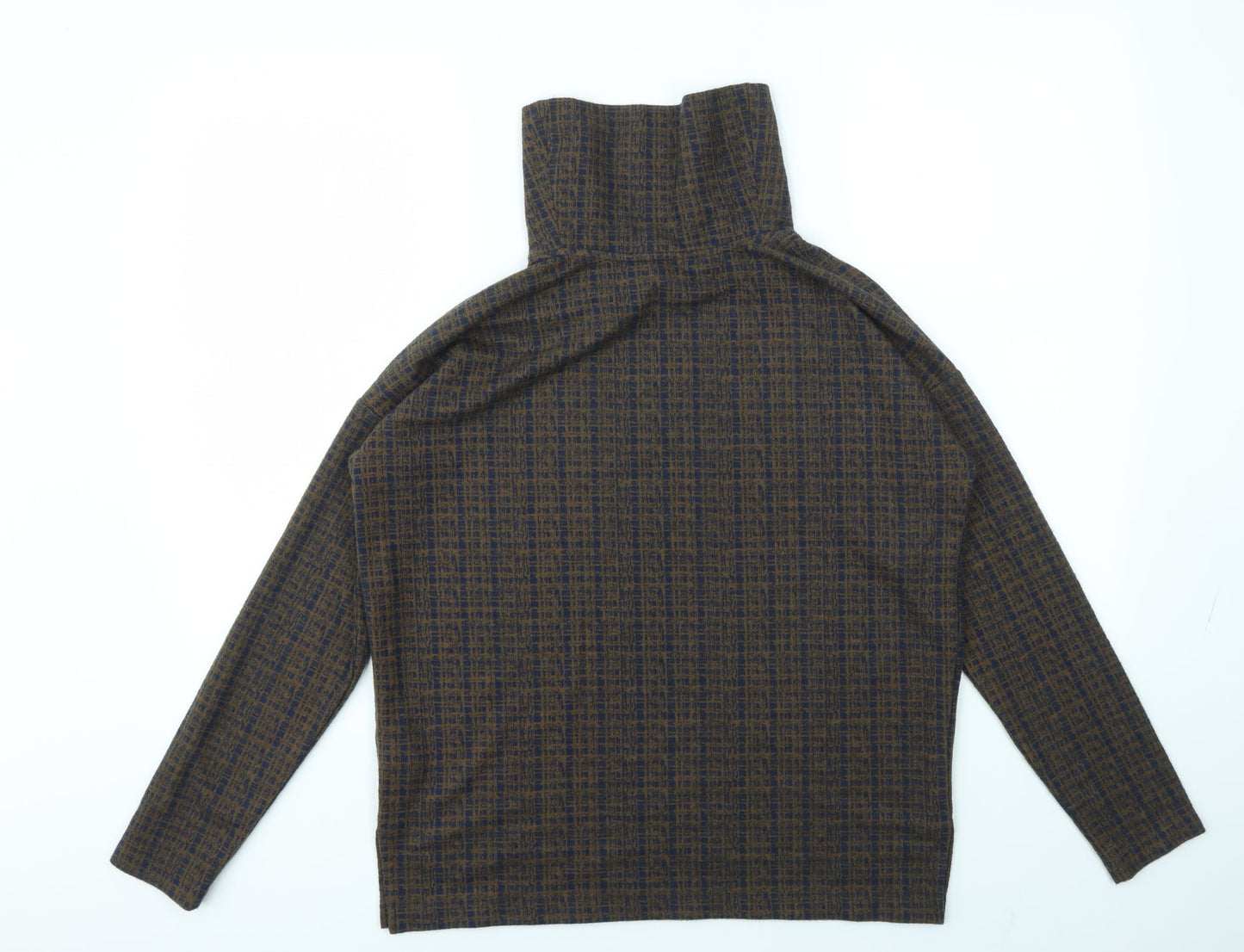NEXT Womens Brown Geometric  Basic T-Shirt Size 8