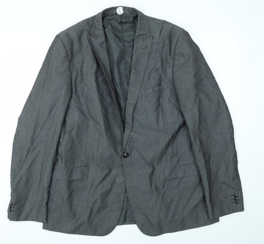 M&S Mens Grey   Jacket Blazer Size 44
