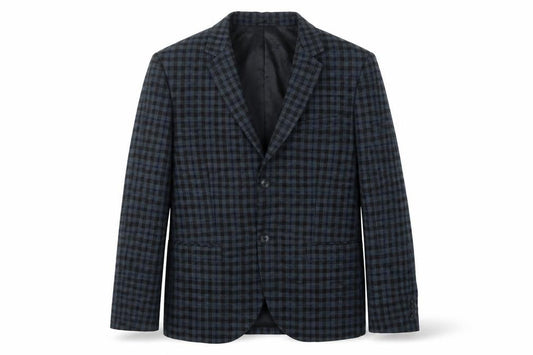 Topman Mens Blue Check  Jacket Blazer Size 40