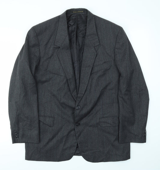 St Micahel Mens Grey   Jacket Blazer Size 40