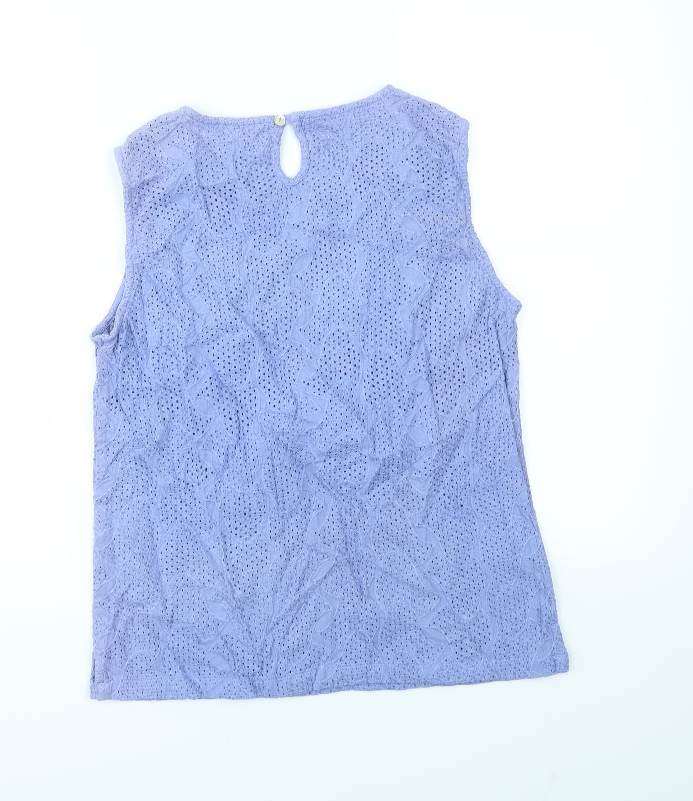 Lily Ella Womens Purple   Basic T-Shirt Size 10