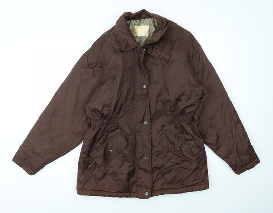 BHS Womens Brown Houndstooth  Jacket Coat Size 14
