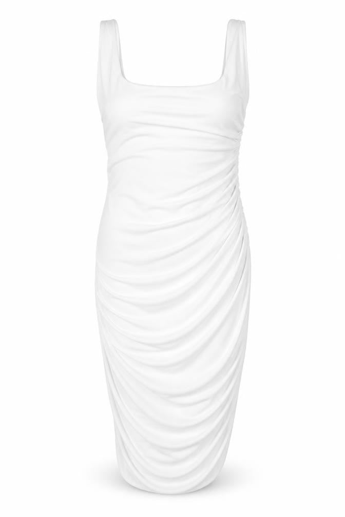 PRETTYLITTLETHING Womens White   Tank Dress  Size 8