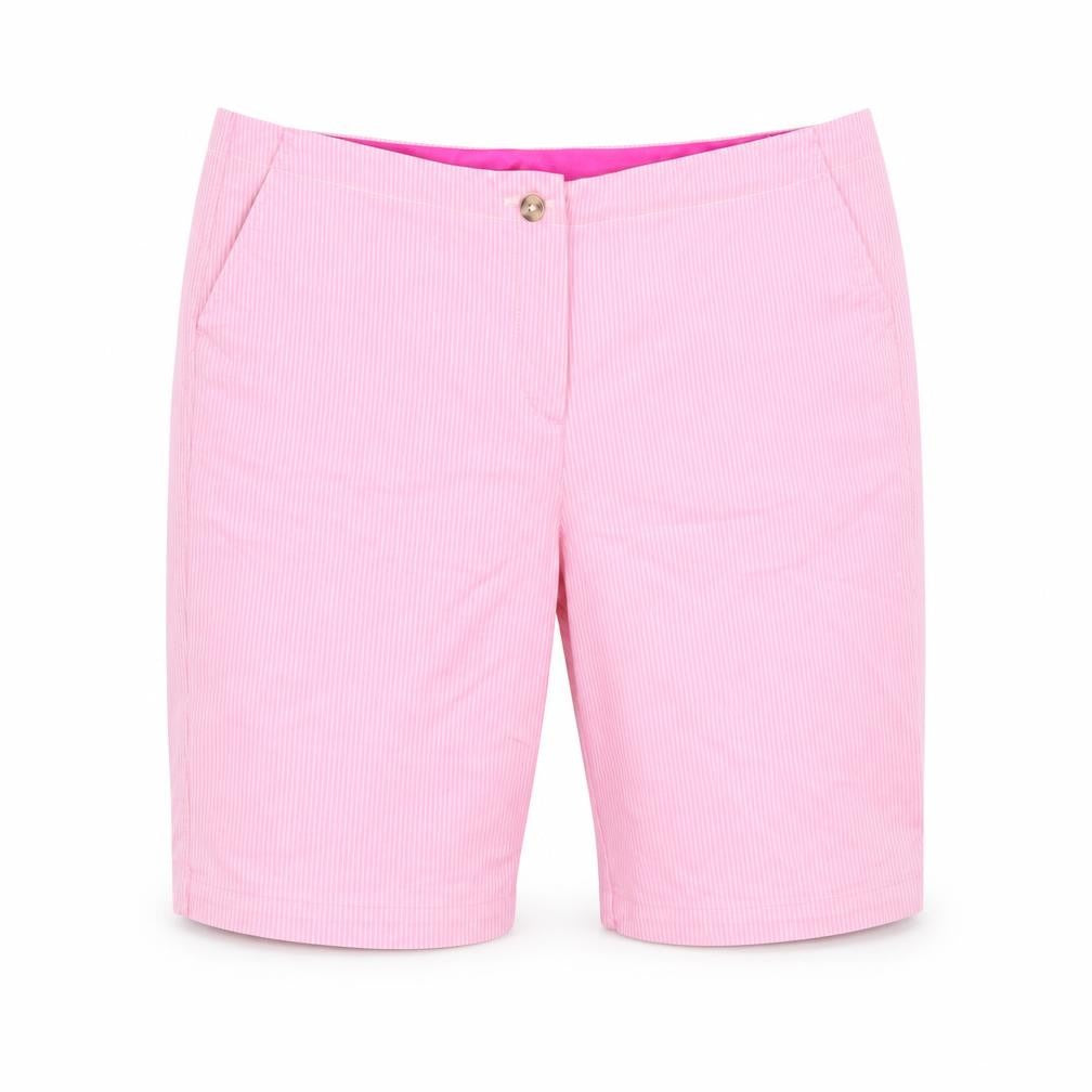 Preworn Womens Pink Striped  Bermuda Shorts Size 40