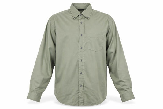 Ted Taylor Mens Green    Button-Up Size L
