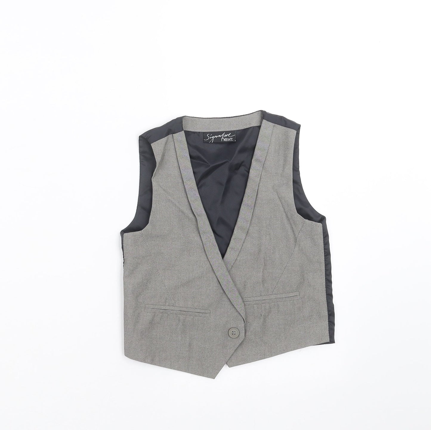 NEXT Boys Grey   Gilet Waistcoat Size 2-3 Years