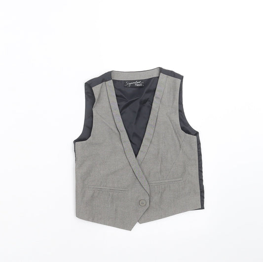 NEXT Boys Grey   Gilet Waistcoat Size 2-3 Years