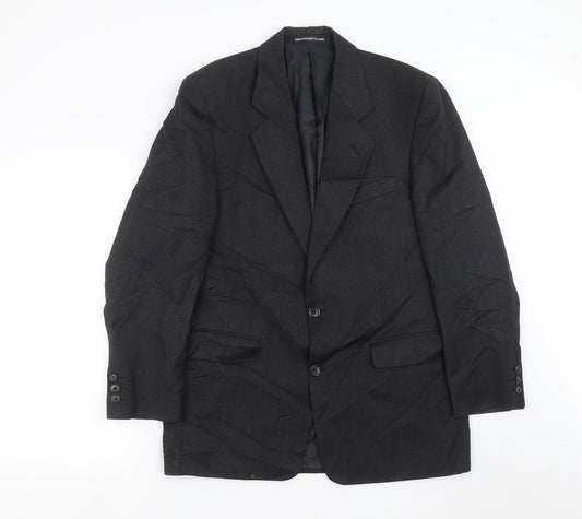 GREENWOODS Mens Grey   Jacket Suit Jacket Size 38