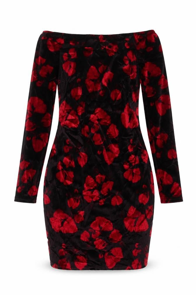 Boohoo Womens Black Floral  Mini  Size 8
