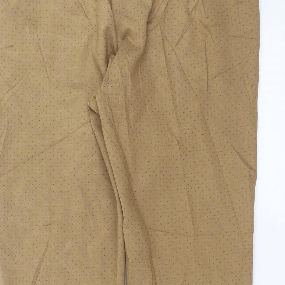 Preworn Womens Beige   Trousers  Size 18 L29 in - dotted pattern