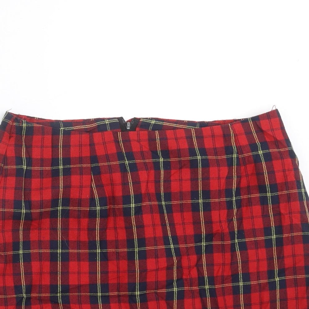 New Look Girls Red Plaid  Mini Set Size 8 Years