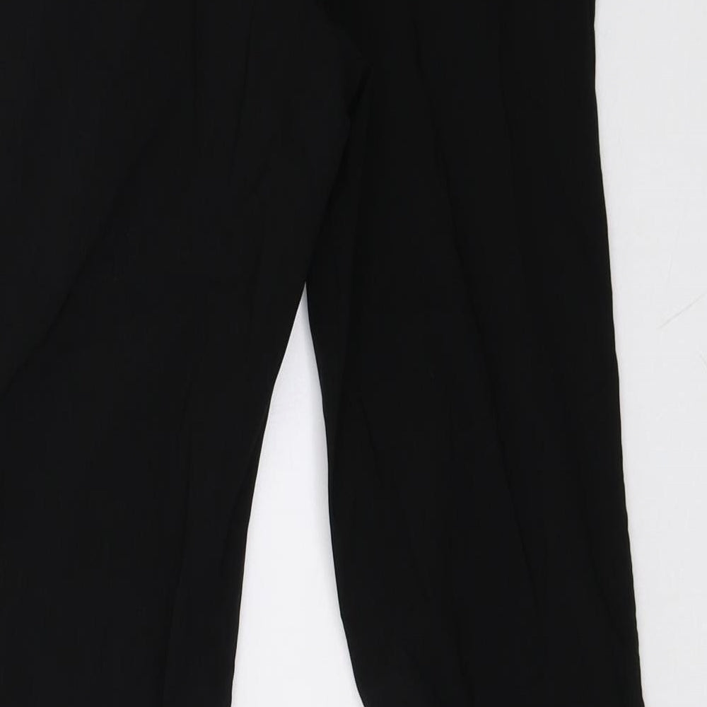 patch Womens Black   Trousers  Size XS L30 in