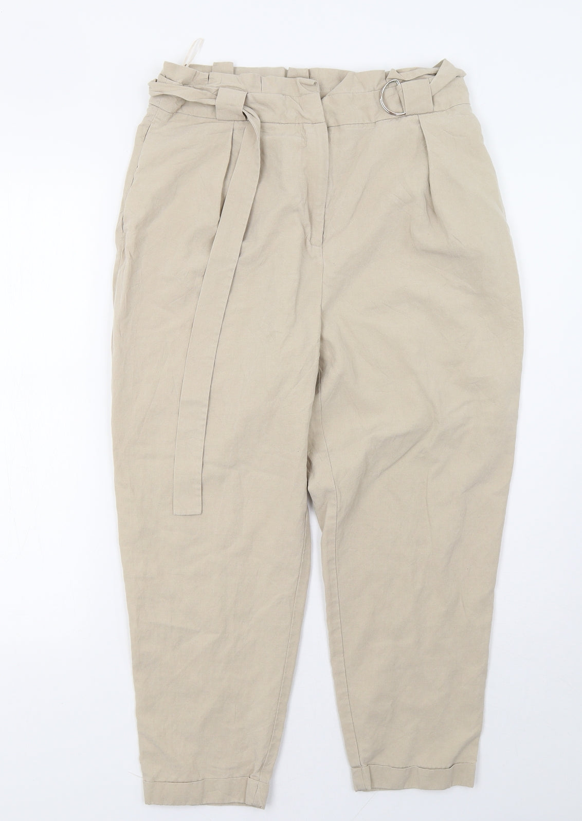 tophsop Womens Beige   Trousers  Size 14 L26 in
