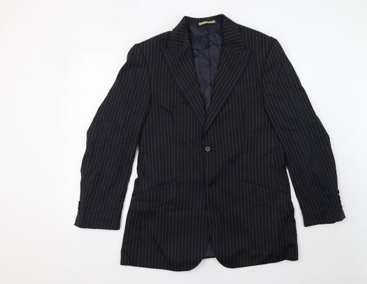 NEXT Mens Blue Striped  Jacket Blazer Size 38