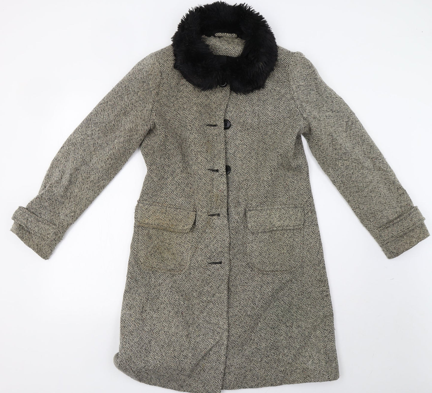 Dorothy Perkins Womens Beige    Coat Size 10