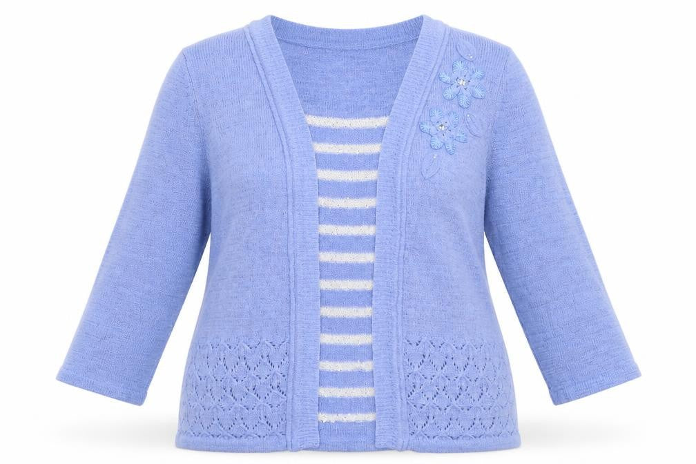 Bonmarché Womens Blue Pullover Sweatshirt Size M