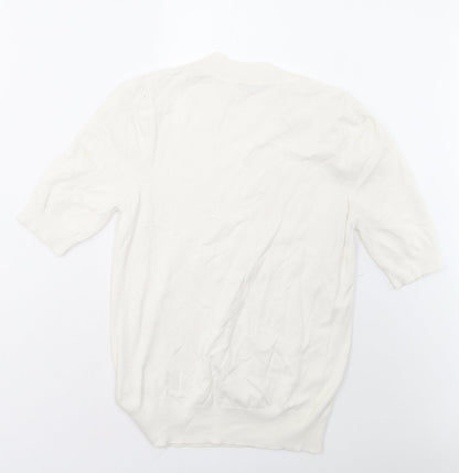BHS Womens White   Pullover Sweatshirt Size 12