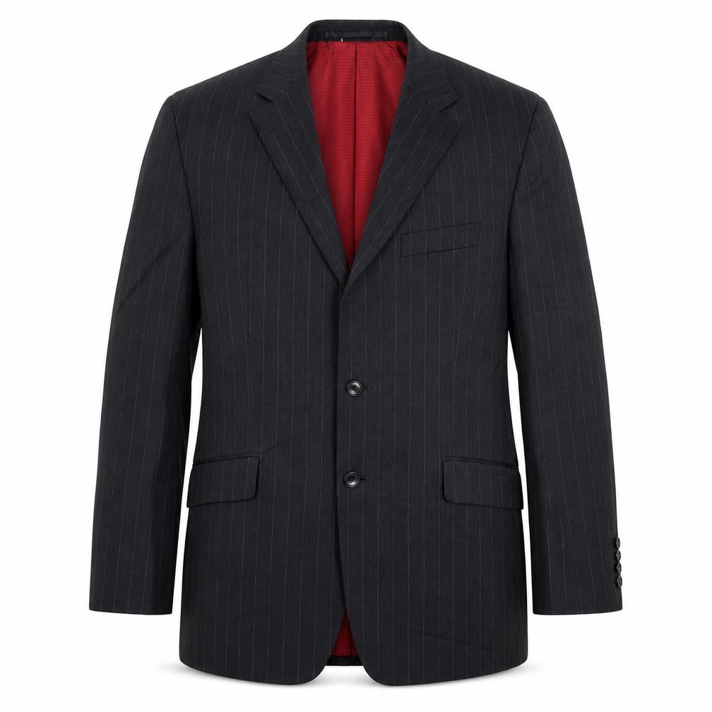 Marks & Spencer Mens Grey Striped  Jacket Suit Jacket Size 40