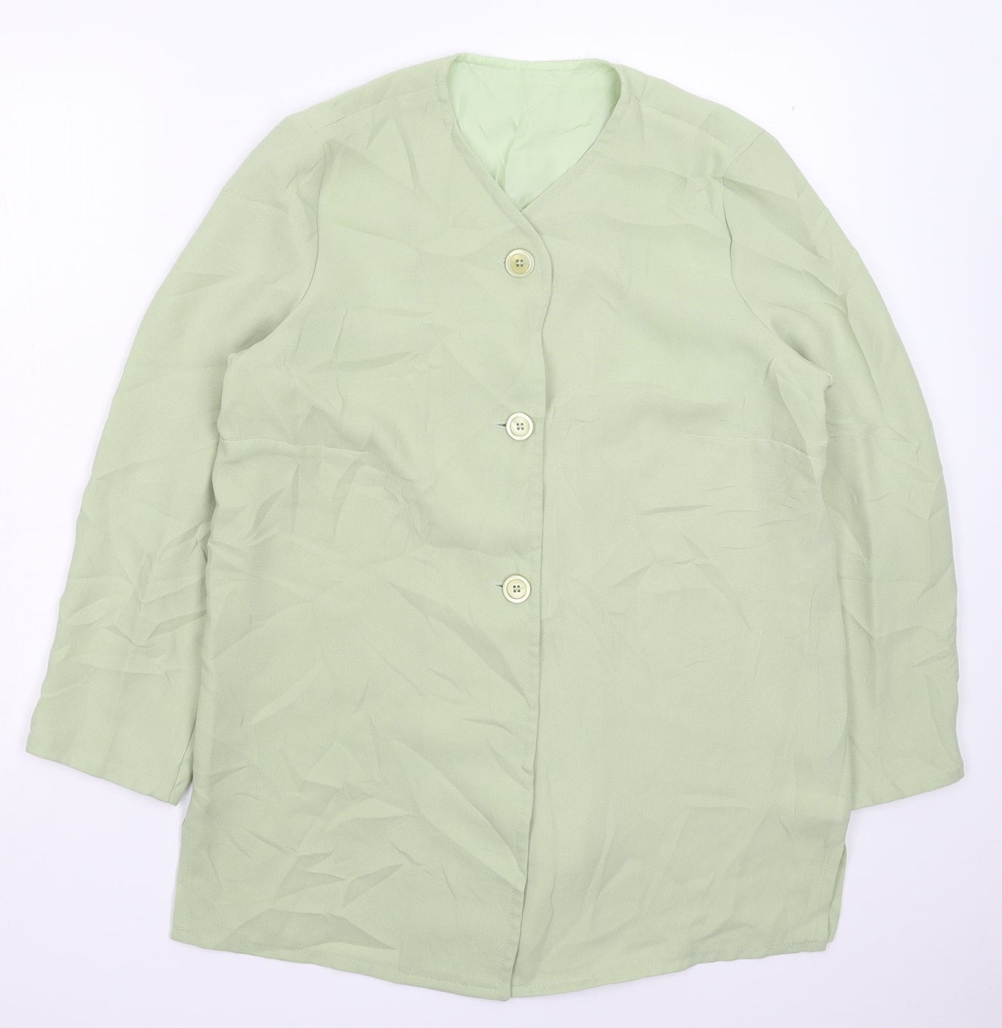 Compliments Womens Green   Jacket Blazer Size 14