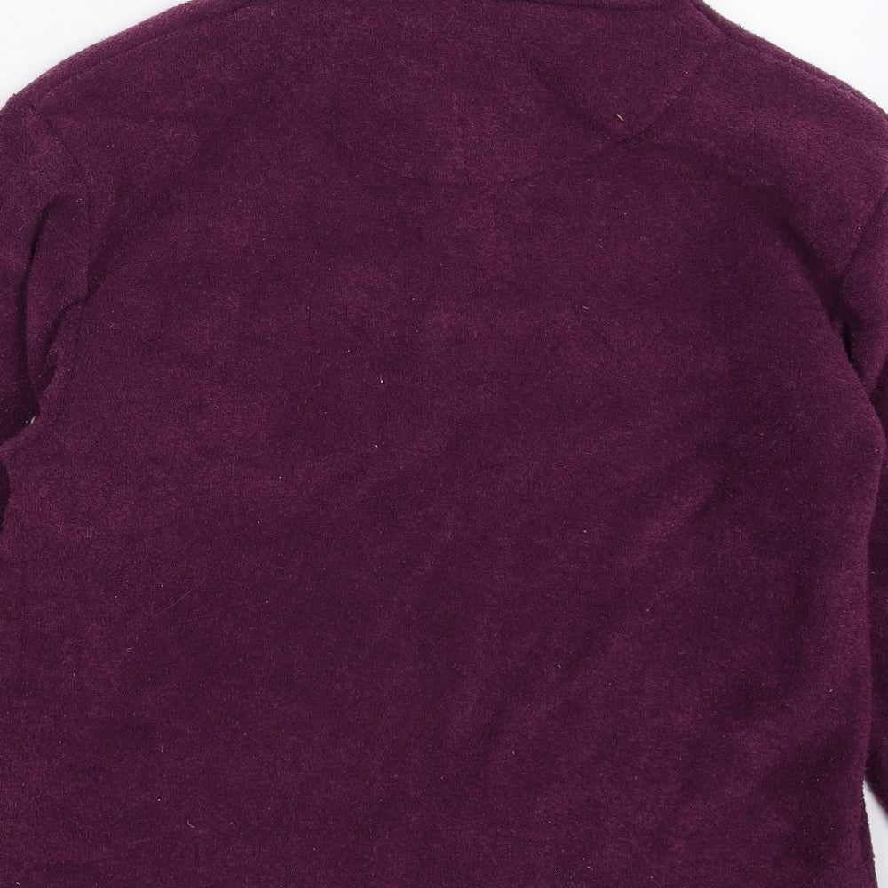 Bonmarché Womens Purple Fleece Jacket Size M