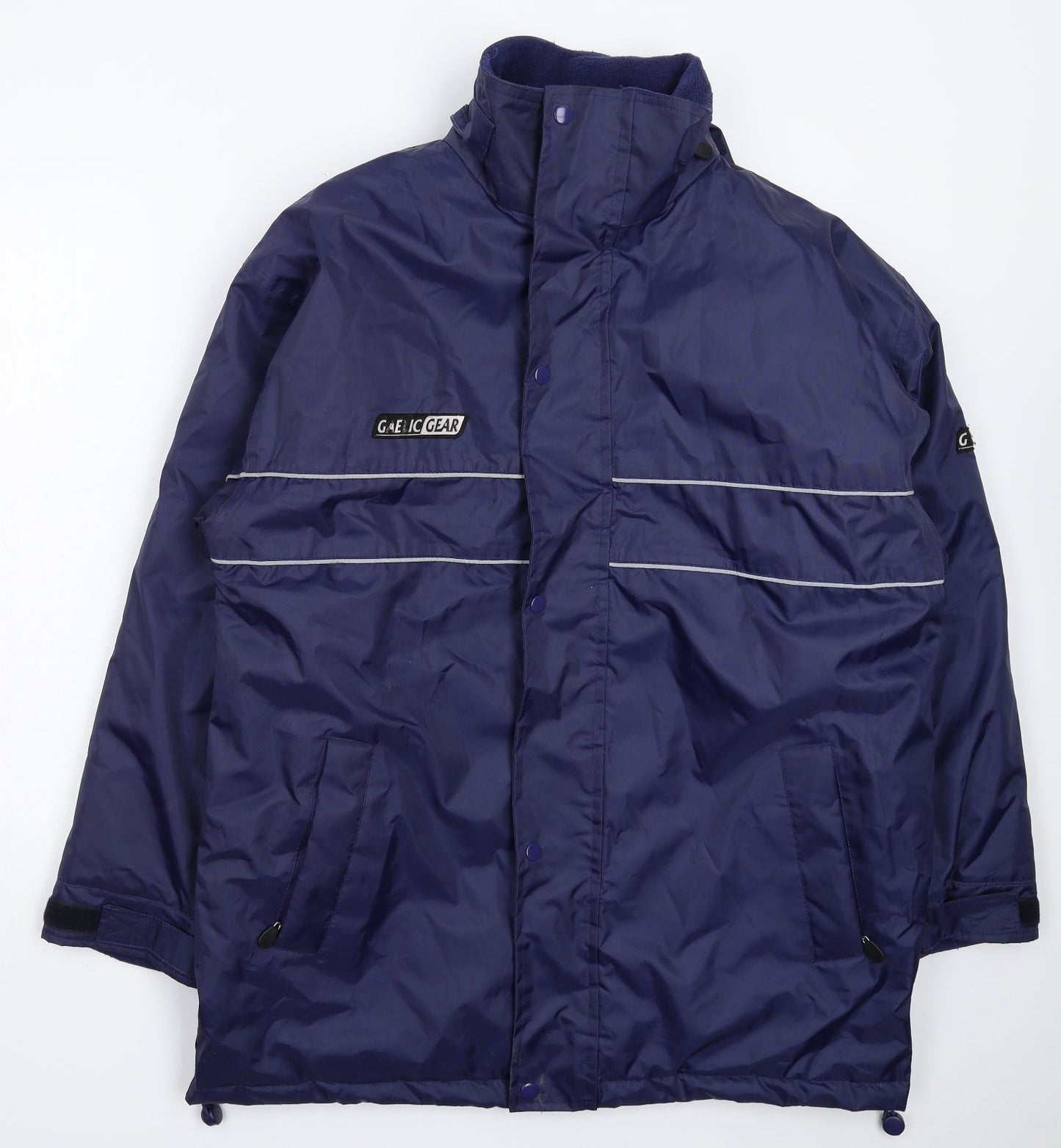 Gaelic Gear Mens Blue   Rain Coat Coat Size XS  - Oversized