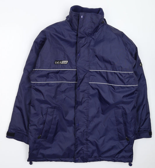 Gaelic Gear Mens Blue   Rain Coat Coat Size XS  - Oversized