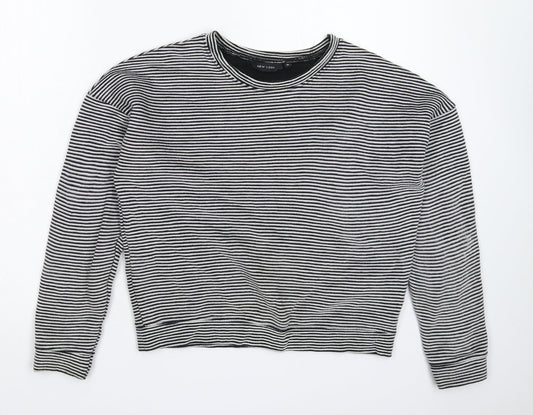 New Look Womens Multicoloured Striped  Pullover Sweatshirt Size 10
