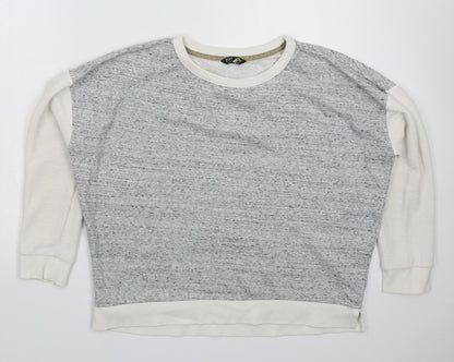 F&F Womens Grey   Pullover Sweatshirt Size S  - Oversized