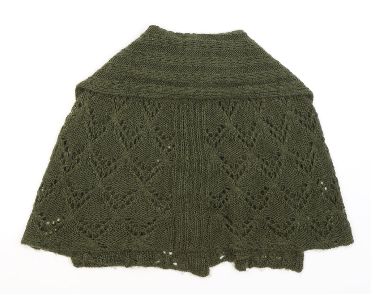F&F Girls Green   Shrug Jumper Size 7-8 Years