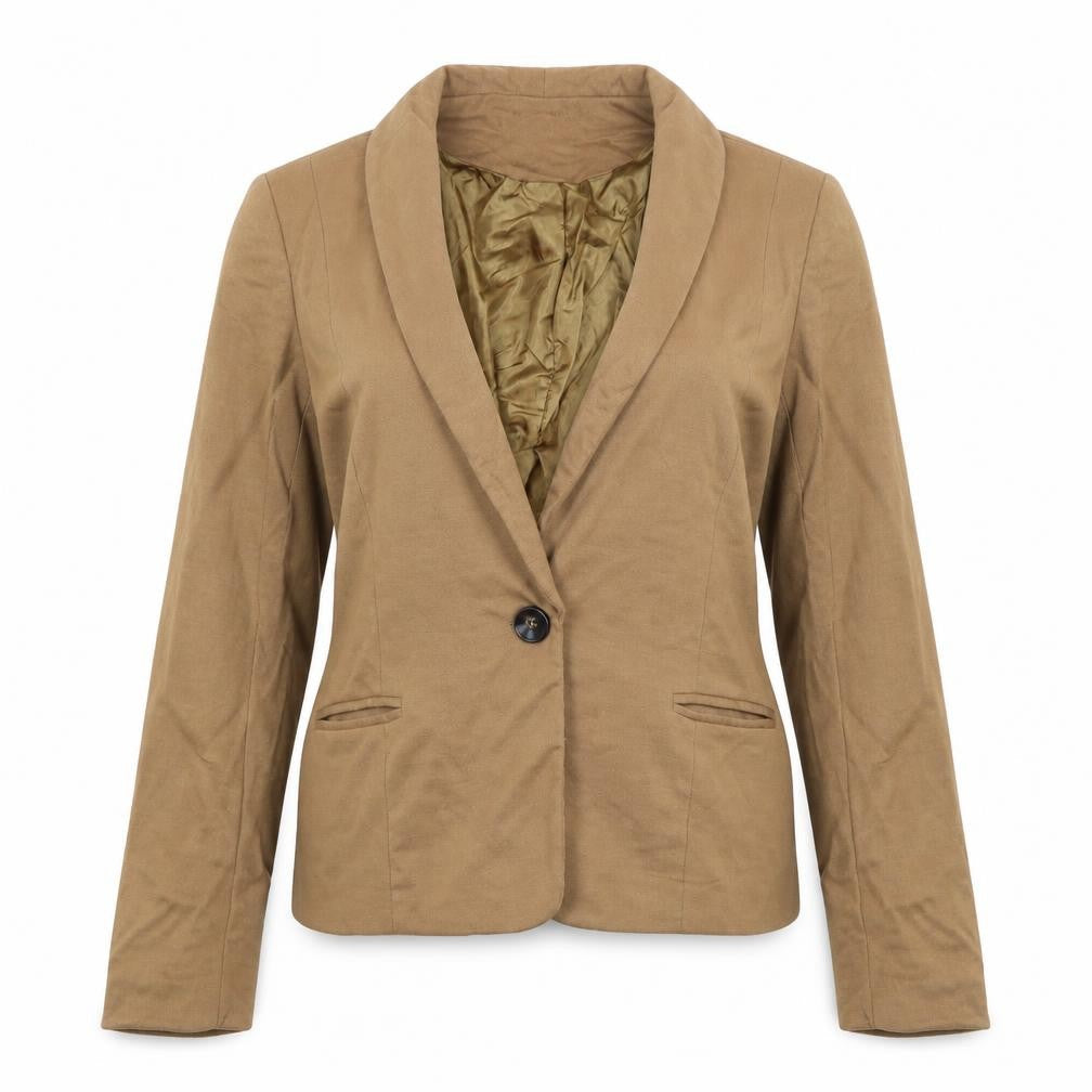 Boohoo Womens Brown   Jacket Blazer Size 12