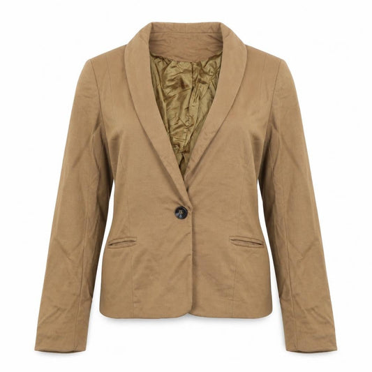 Boohoo Womens Brown   Jacket Blazer Size 12