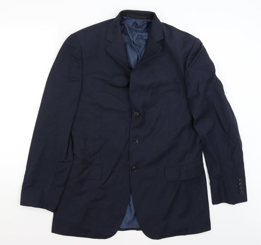 M&S Mens Blue   Jacket Blazer Size L