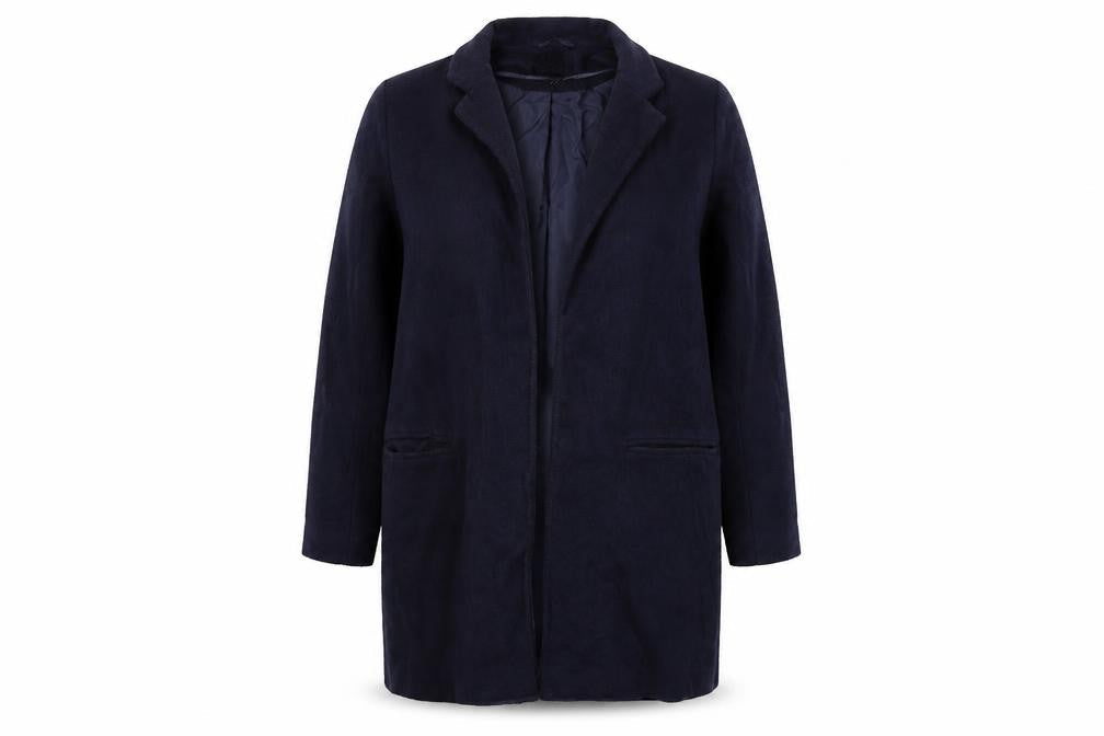 New Look Womens Blue   Overcoat Coat Size 12