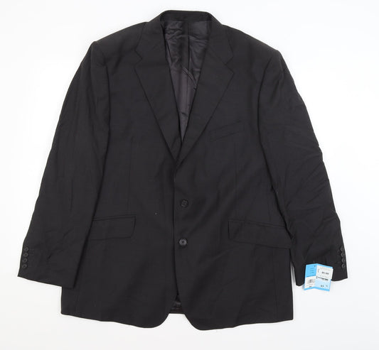 Dewhurst Mens Black   Jacket Blazer Size L