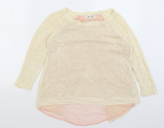 New Look Womens Ivory   Pullover Jumper Size 8